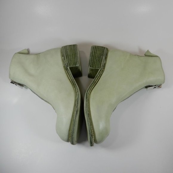 GUIDI Front Zip Ankle BOOTS Size 36 5.5 6 Light Green Horse Leather NEW $1560 - Picture 13 of 16
